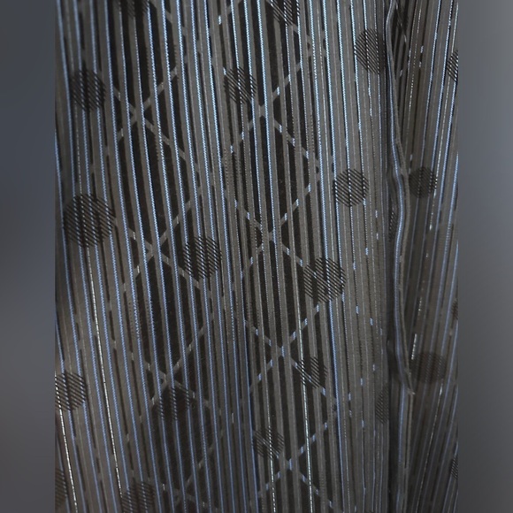 Pronti Collection by Phita Men’s XXL Blue Black Shiny Disco Party Shirt - Picture 5 of 12